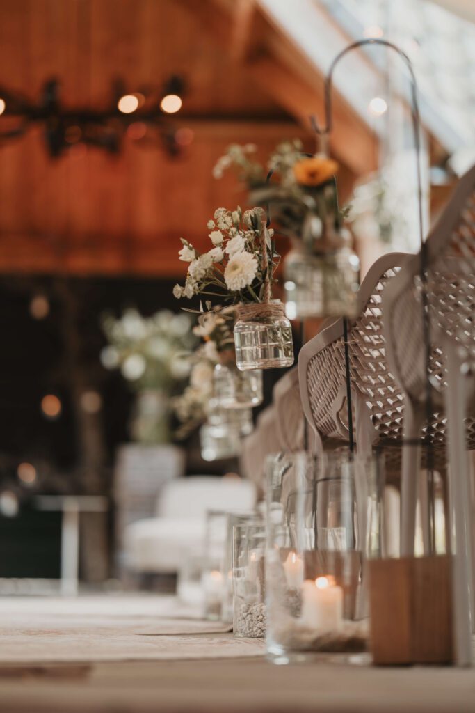 Trouwen bij Innesto in Asten, de decoratie voor de ceremonie
